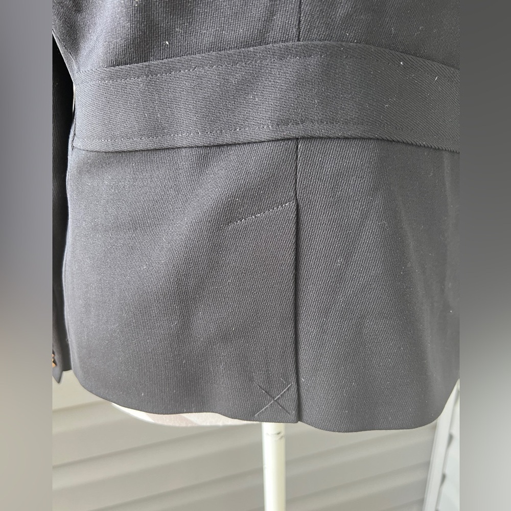 VTG- RALPH LAUREN Black 100% Wool Gold Button Crest Crown Patch Blazer Sz 12P - Picture 6 of 15